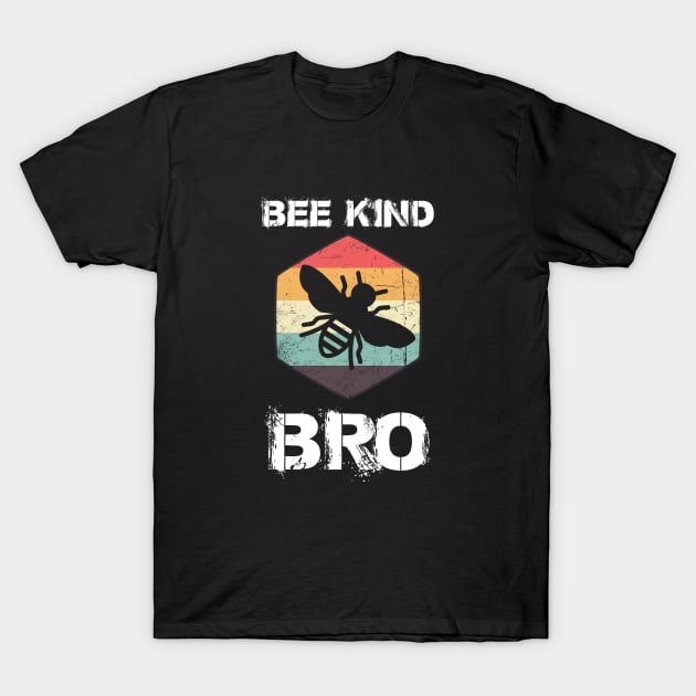 Bee Kind, Bro | Vintage 70's Style T-Shirt by jpmariano